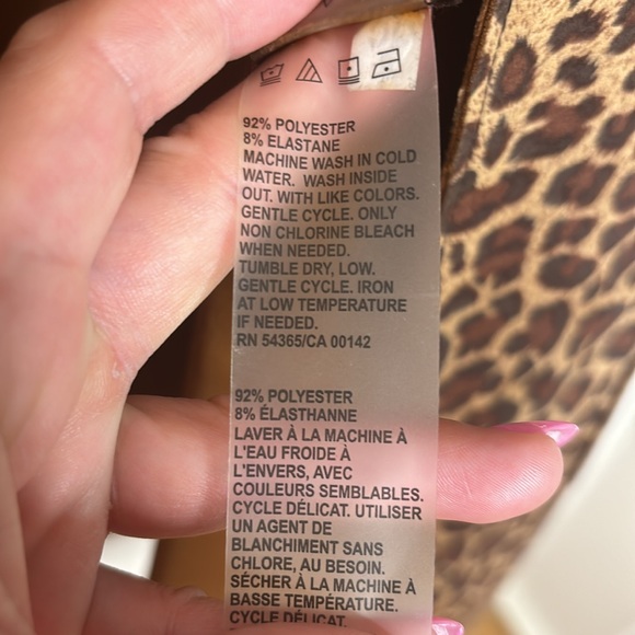 🆕 ALLISON DALEY Microfiber Animal Print Overcoat - Picture 12 of 15